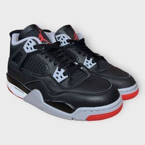 Nike Air Jordan Retro 4 Bred Reimagined GS FQ8213-006 size 5Y B-Grade New (b)